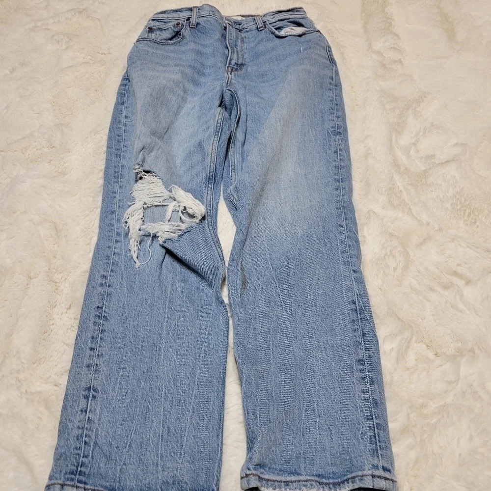 Abercrombie and Fitch the 90s straight ultra high rise jeans size 28 6 S - Picture 4 of 9